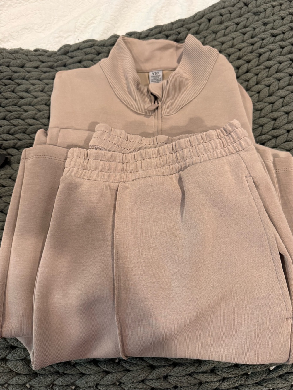 VSX Dusty Rose Cozy Zip Pullover & Jogger Set